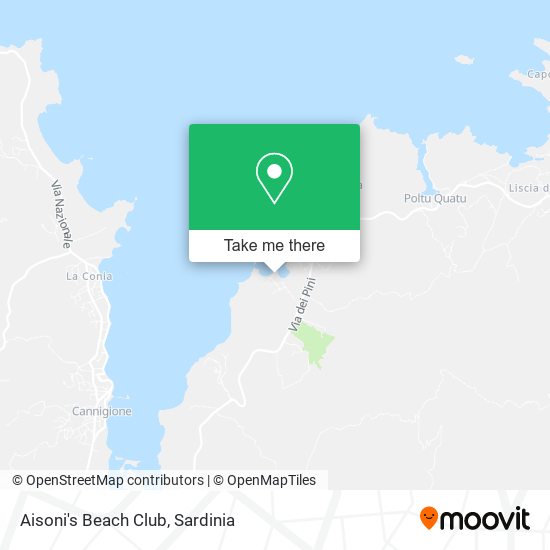 Aisoni's Beach Club map