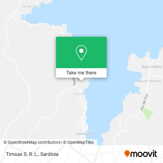 Timsas S. R. L. map