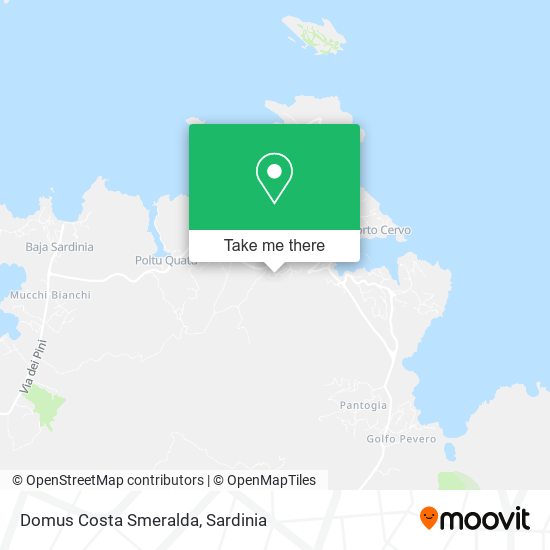 Domus Costa Smeralda map