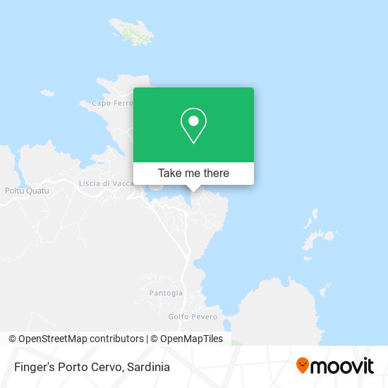 Finger's Porto Cervo map