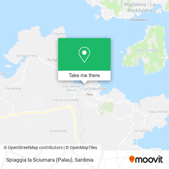 Spiaggia la Sciumara (Palau) map