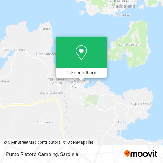 Punto Ristoro Camping map