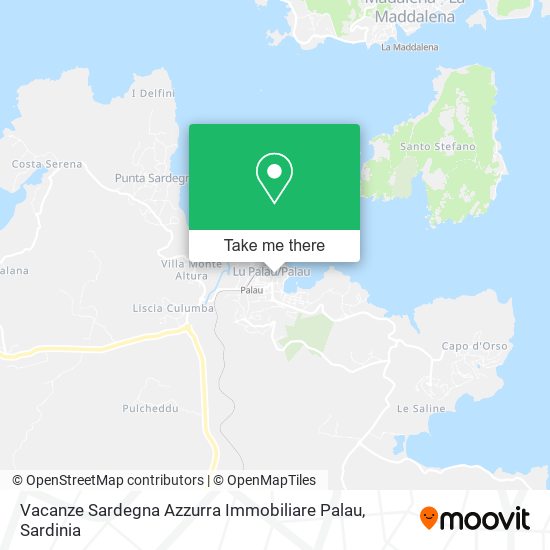 Vacanze Sardegna Azzurra Immobiliare Palau map