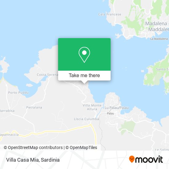 Villa Casa Mia map