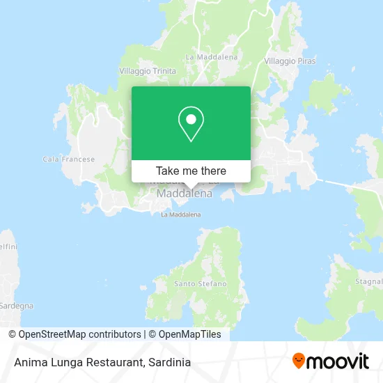 Anima Lunga Restaurant map