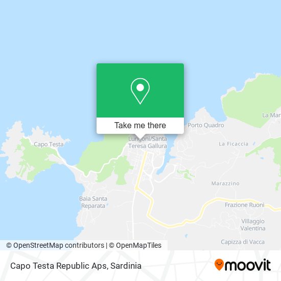 Capo Testa Republic Aps map