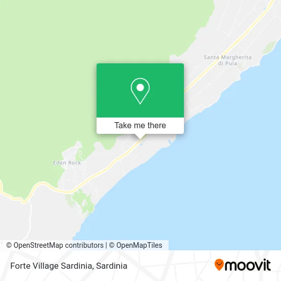 Forte Village Sardinia map