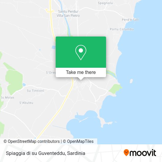 Spiaggia di su Guventeddu map