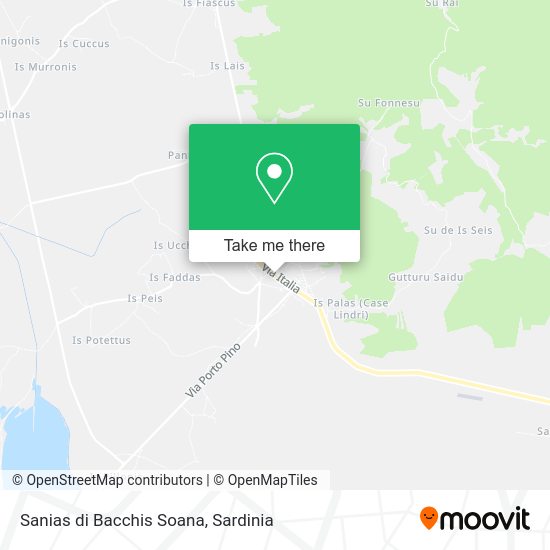 Sanias di Bacchis Soana map