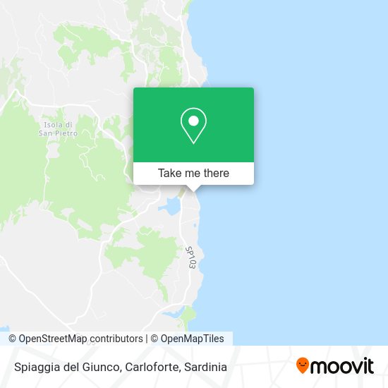 Spiaggia del Giunco, Carloforte map