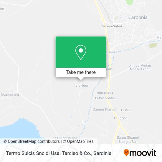 Termo Sulcis Snc di Usai Tarciso & Co. map