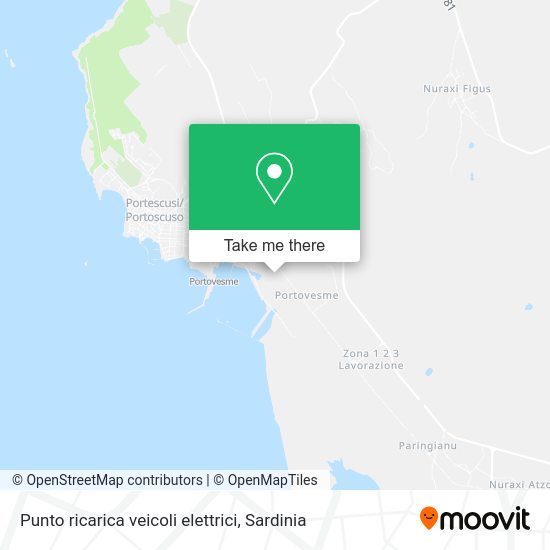 Punto ricarica veicoli elettrici map
