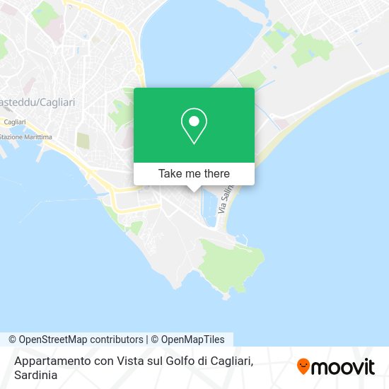 Appartamento con Vista sul Golfo di Cagliari map