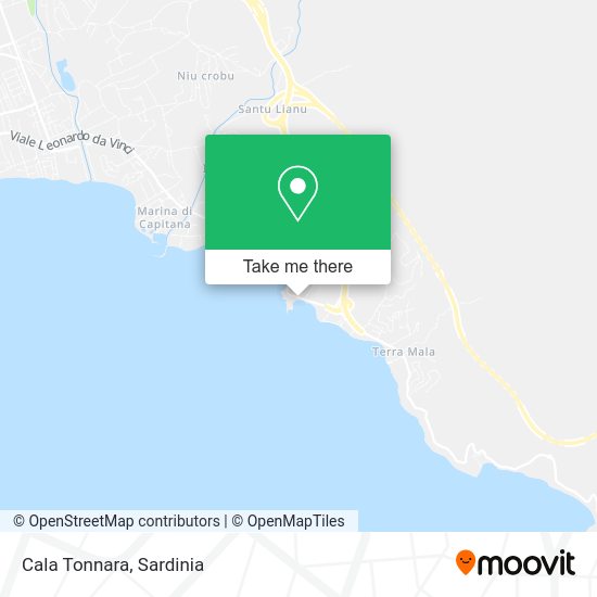 Cala Tonnara map