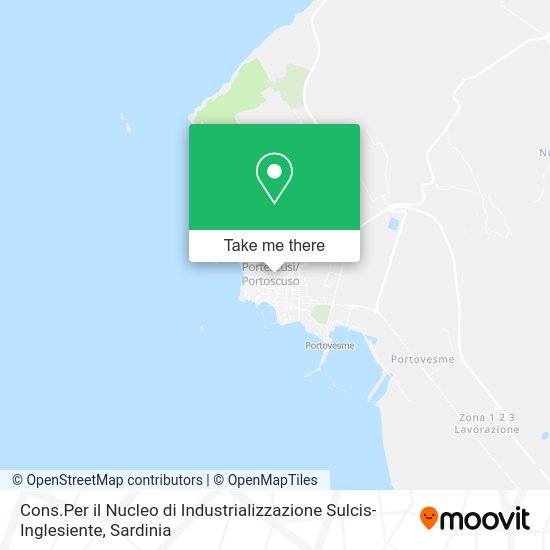 Cons.Per il Nucleo di Industrializzazione Sulcis-Inglesiente map