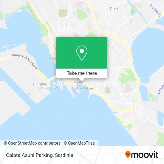 Calata Azuni Parking map