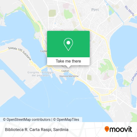 Biblioteca R. Carta Raspi map
