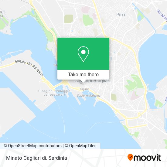 Minato Cagliari di map