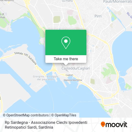 Rp Sardegna - Associazione Ciechi Ipovedenti Retinopatici Sardi map