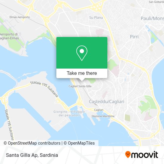 Santa Gilla Ap map