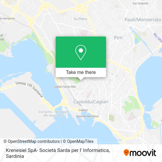 Krenesiel SpA- Società Sarda per l' Informatica map