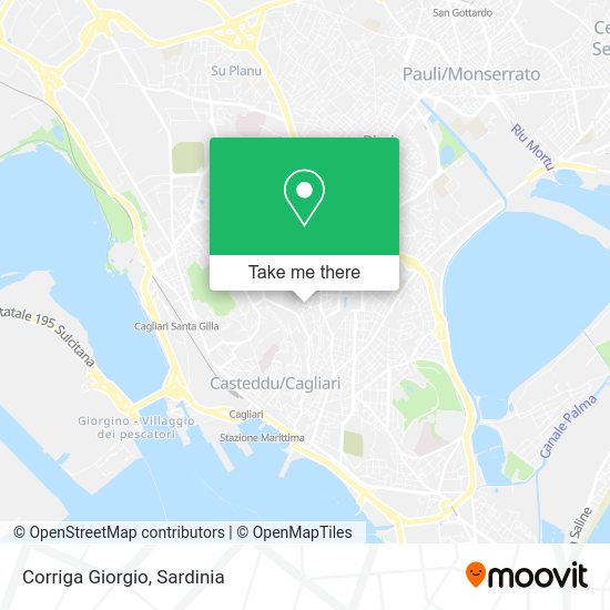 Corriga Giorgio map