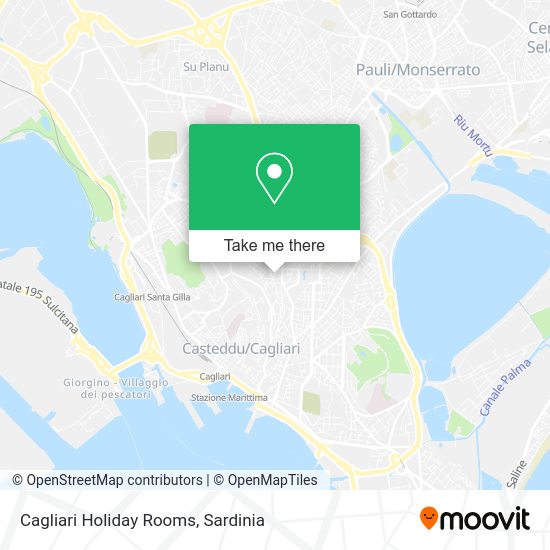 Cagliari Holiday Rooms map