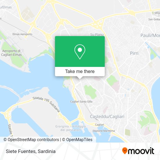 Siete Fuentes map