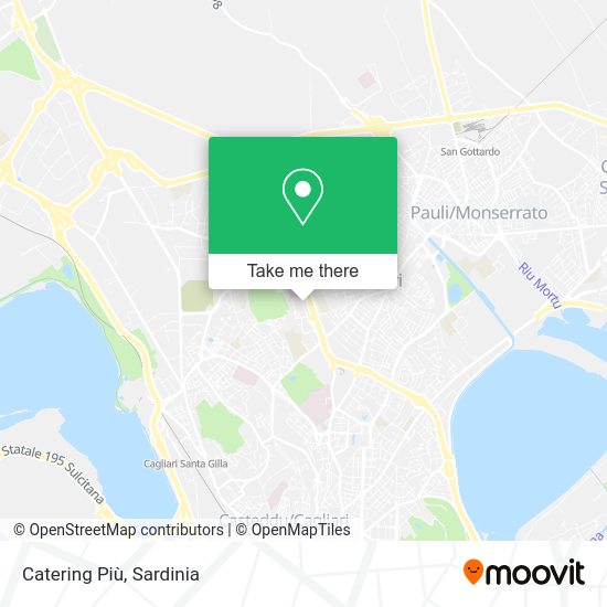 Catering Più map