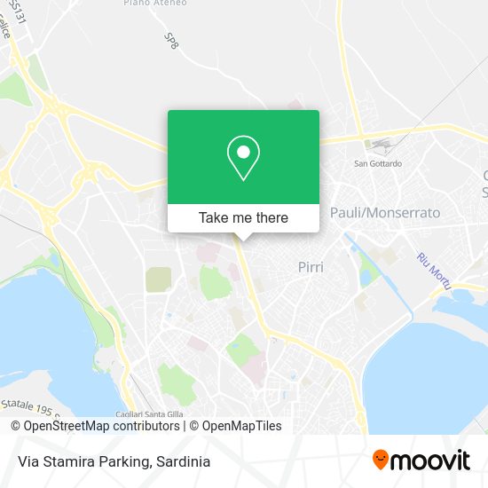 Via Stamira Parking map