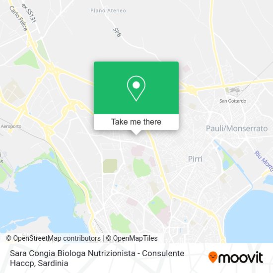 Sara Congia Biologa Nutrizionista - Consulente Haccp map