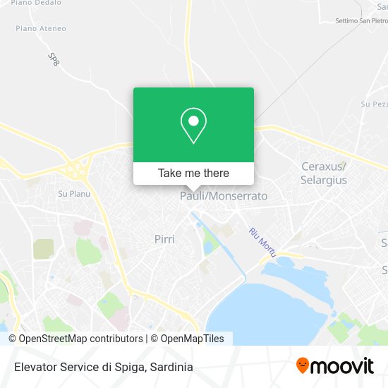 Elevator Service di Spiga map