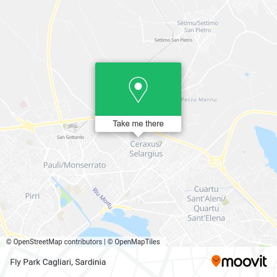 Fly Park Cagliari map
