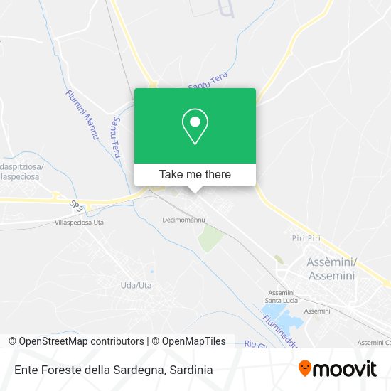 Ente Foreste della Sardegna map