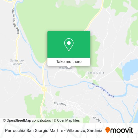 Parrocchia San Giorgio Martire - Villaputzu map
