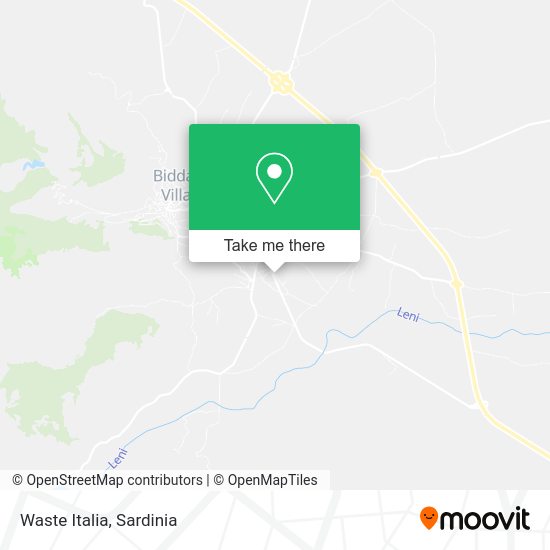 Waste Italia map