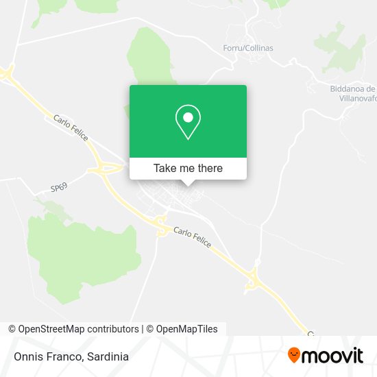 Onnis Franco map