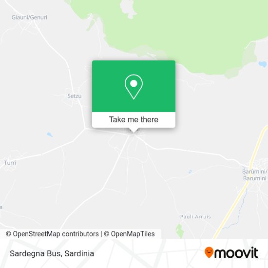 Sardegna Bus map