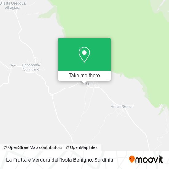 La Frutta e Verdura dell'Isola Benigno map