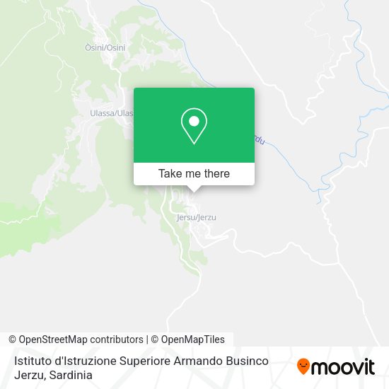 Istituto d'Istruzione Superiore Armando Businco Jerzu map