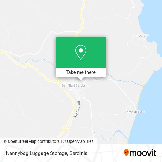 Nannybag Luggage Storage map