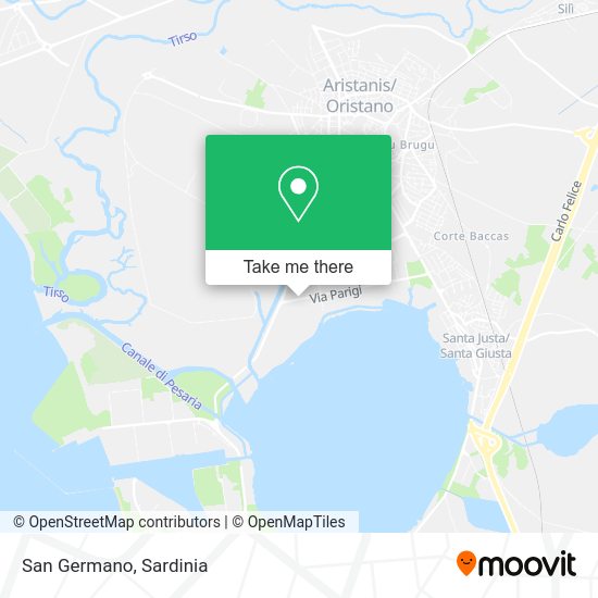 San Germano map