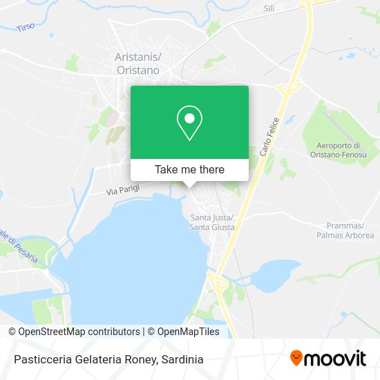 Pasticceria Gelateria Roney map
