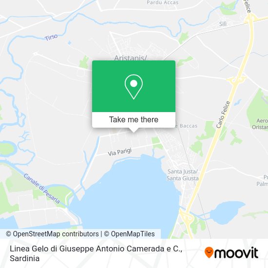 Linea Gelo di Giuseppe Antonio Camerada e C. map