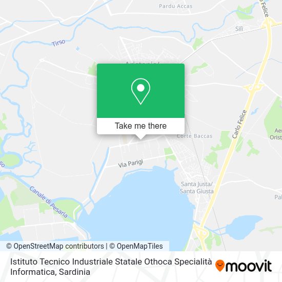 Istituto Tecnico Industriale Statale Othoca Specialità Informatica map