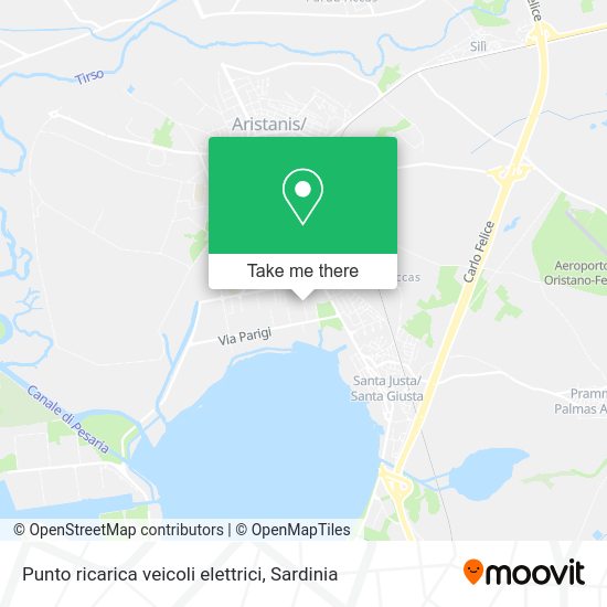 Punto ricarica veicoli elettrici map