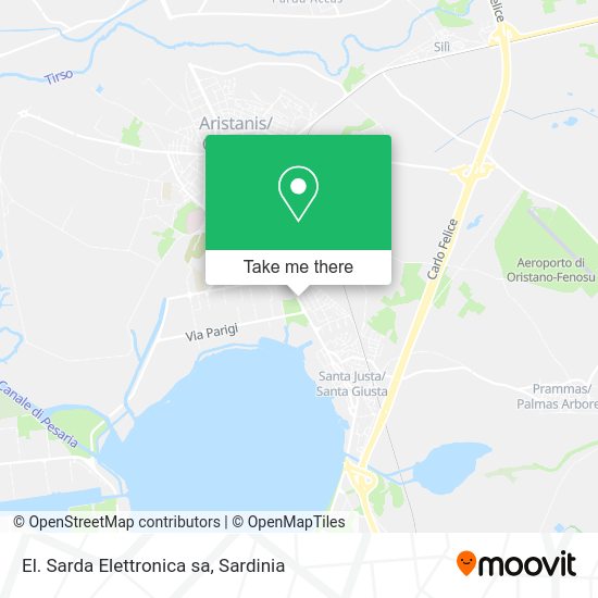 El. Sarda Elettronica sa map