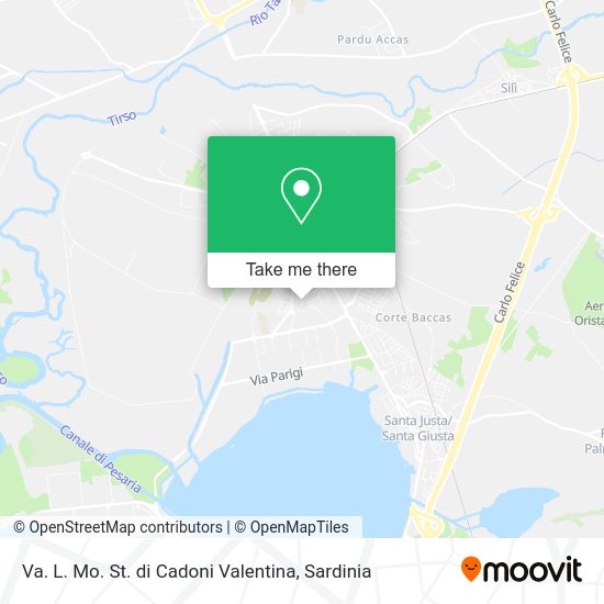 Va. L. Mo. St. di Cadoni Valentina map