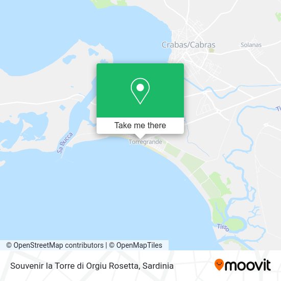 Souvenir la Torre di Orgiu Rosetta map