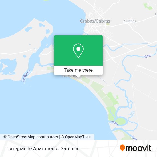 Torregrande Apartments map